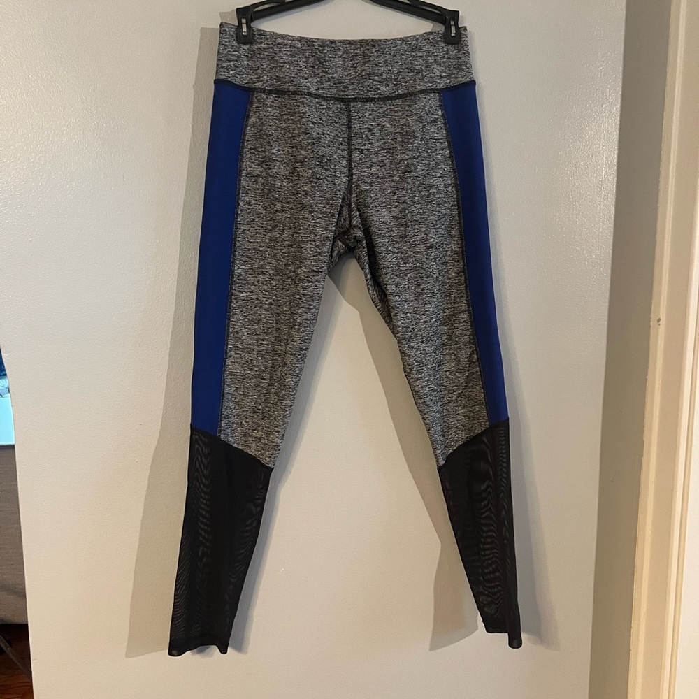 Stylish Gray and Blue Women's Leggings